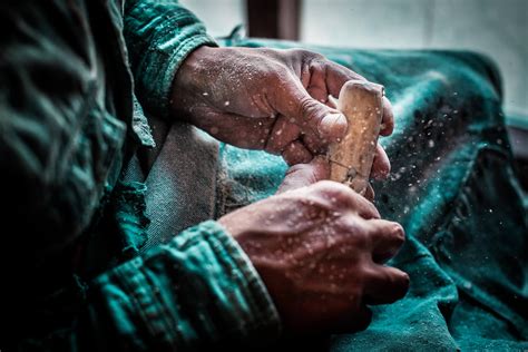 Nesap bone-carvers' workshop Greenland